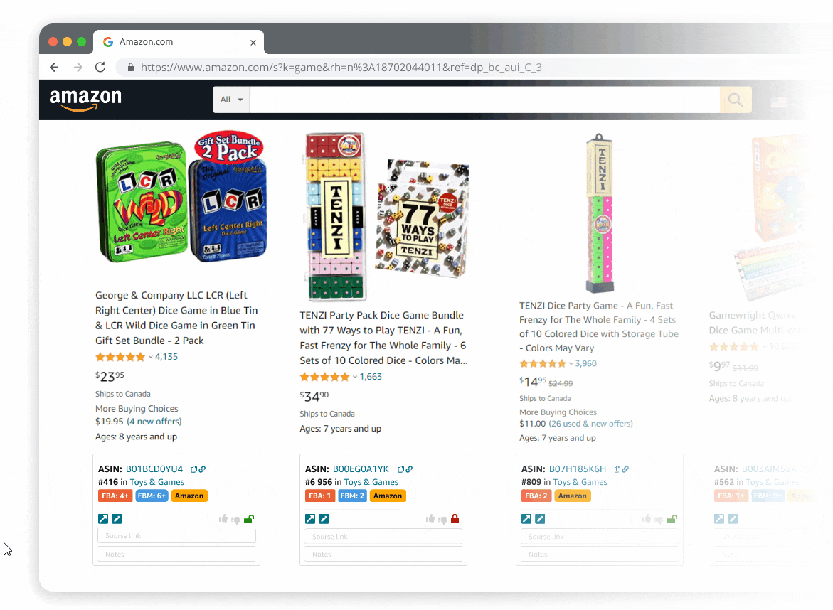 Amazon Quick View Herramienta para revendedores de Amazon por Seller